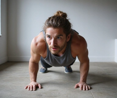 Person doing burpees