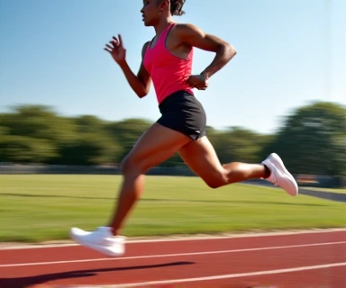 Person running outdoors