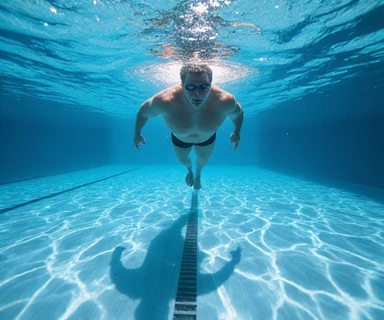 Swimmer in a pool