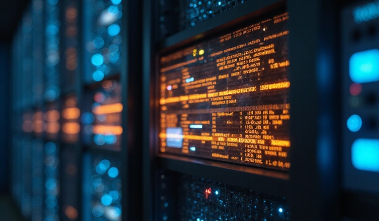 Digital cookies on a server rack