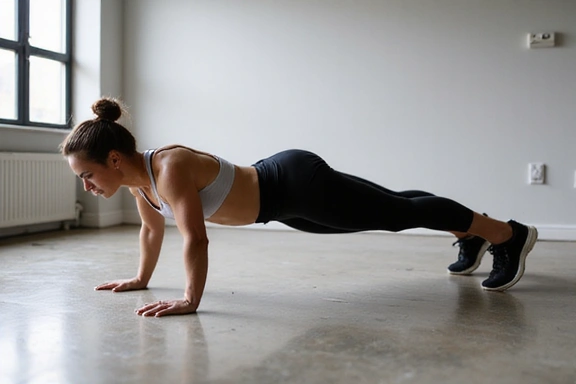 Person performing push-ups