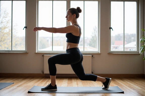 Person performing lunges
