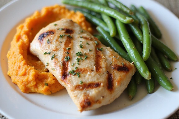 Image of Chicken Breast with Sweet Potato Mash