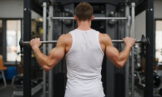 Person lifting weights with proper form
